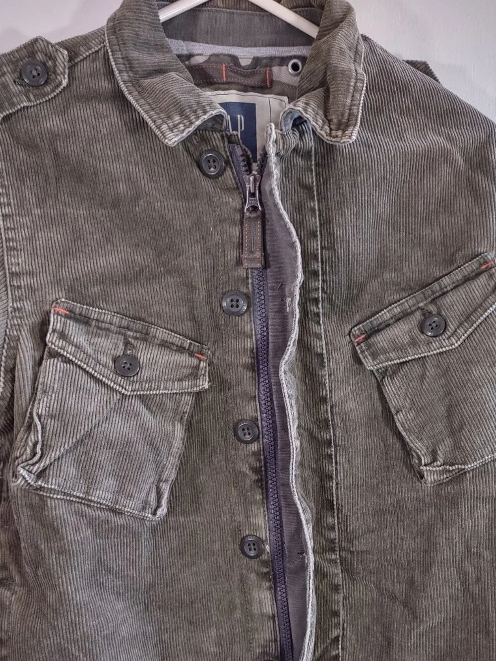 Vintage GAP Corduroy Chore Jacket Insulated Kid Medium (8-10) Utility Barn